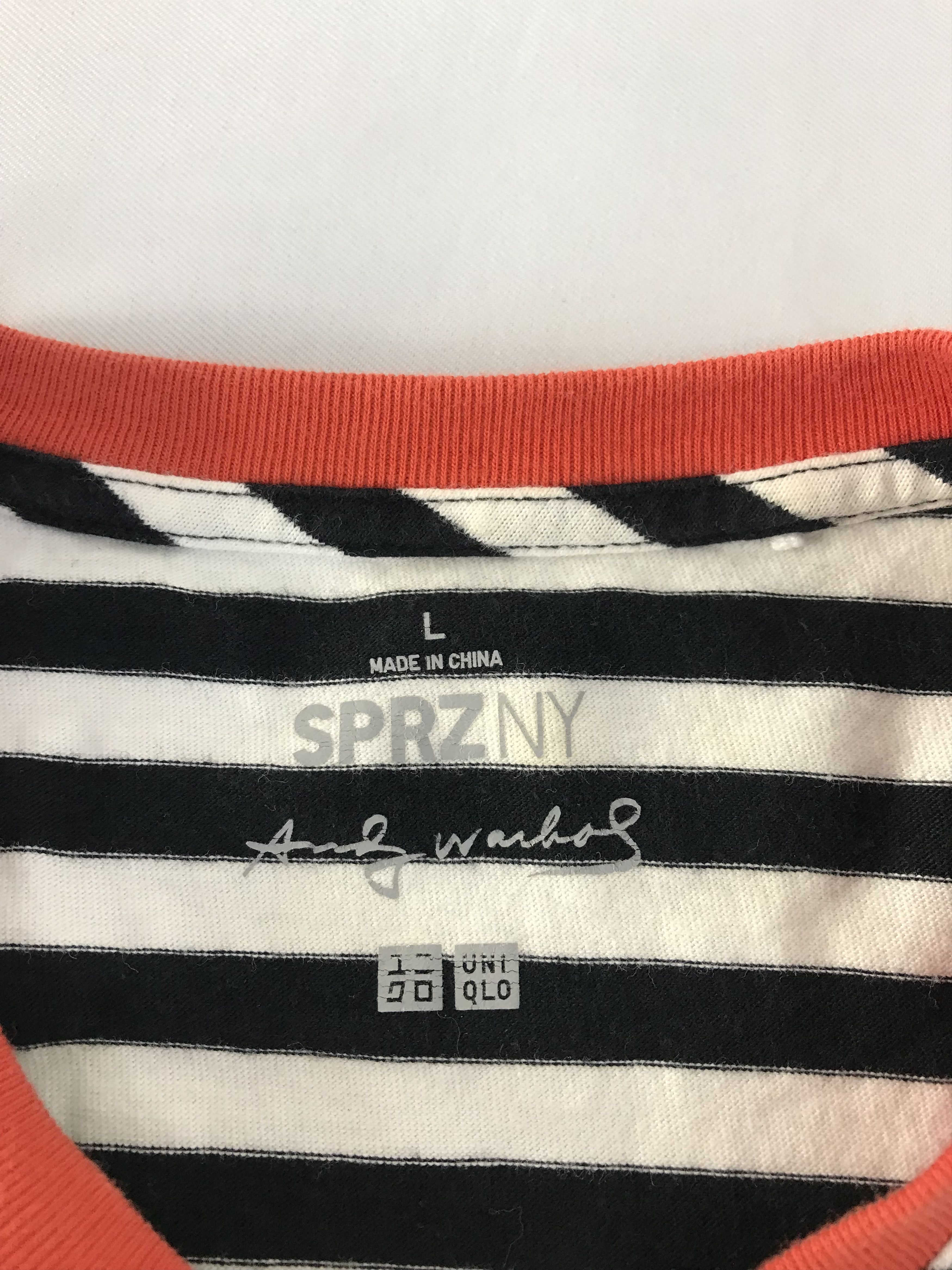 Andy Warhol Andy Warhol Campbell Tomato Soup Striped Printed Tee Size US M / EU 48-50 / 2 - 5 Thumbnail