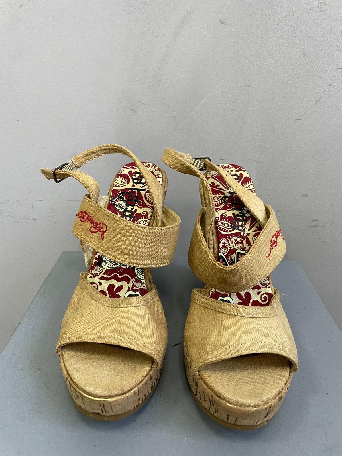 Ed Hardy Vintage heel edhardy Christian AUDIGier shoes fashion y2k Size US 7 / IT 37 - 14 Thumbnail
