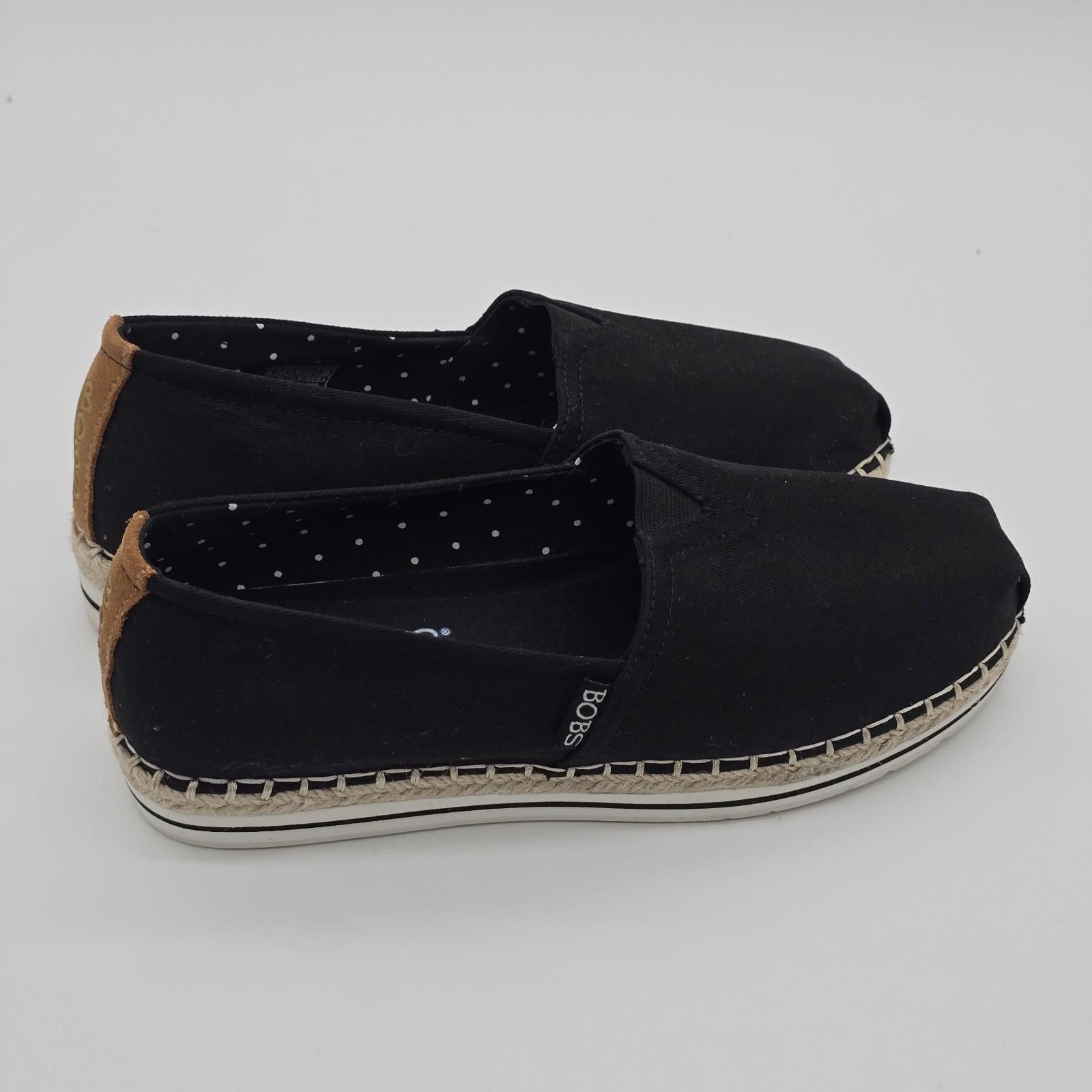 Hugo Boss Bobs Breeze Espadrilles Slip On Flats Memory Foam Black Size US 6.5 / IT 36.5 - 3 Thumbnail