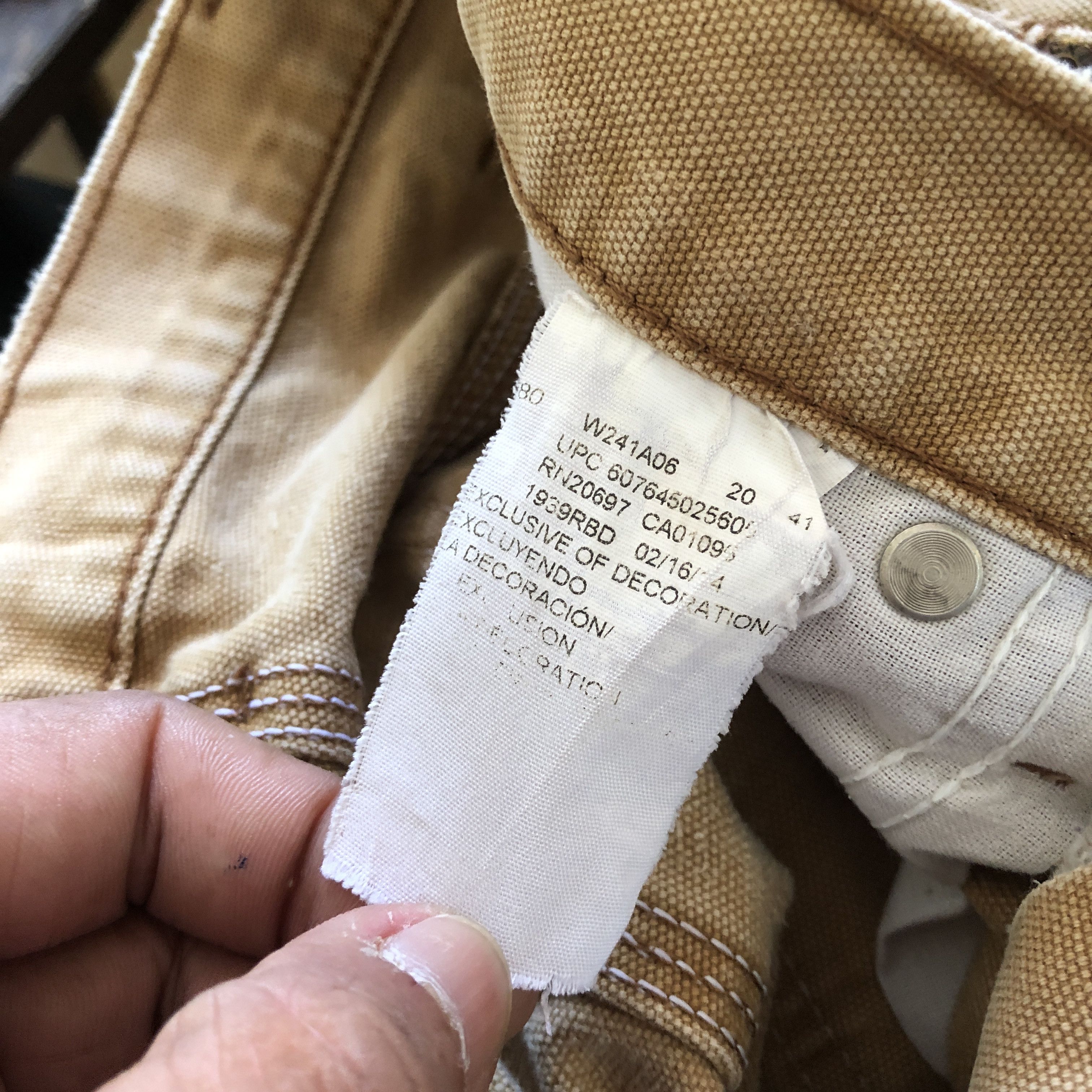 Dickies Vintage Rusty Distressed Dickies Baggy Cargo Carpenter Jeans Size US 32 / EU 48 - 7 Thumbnail