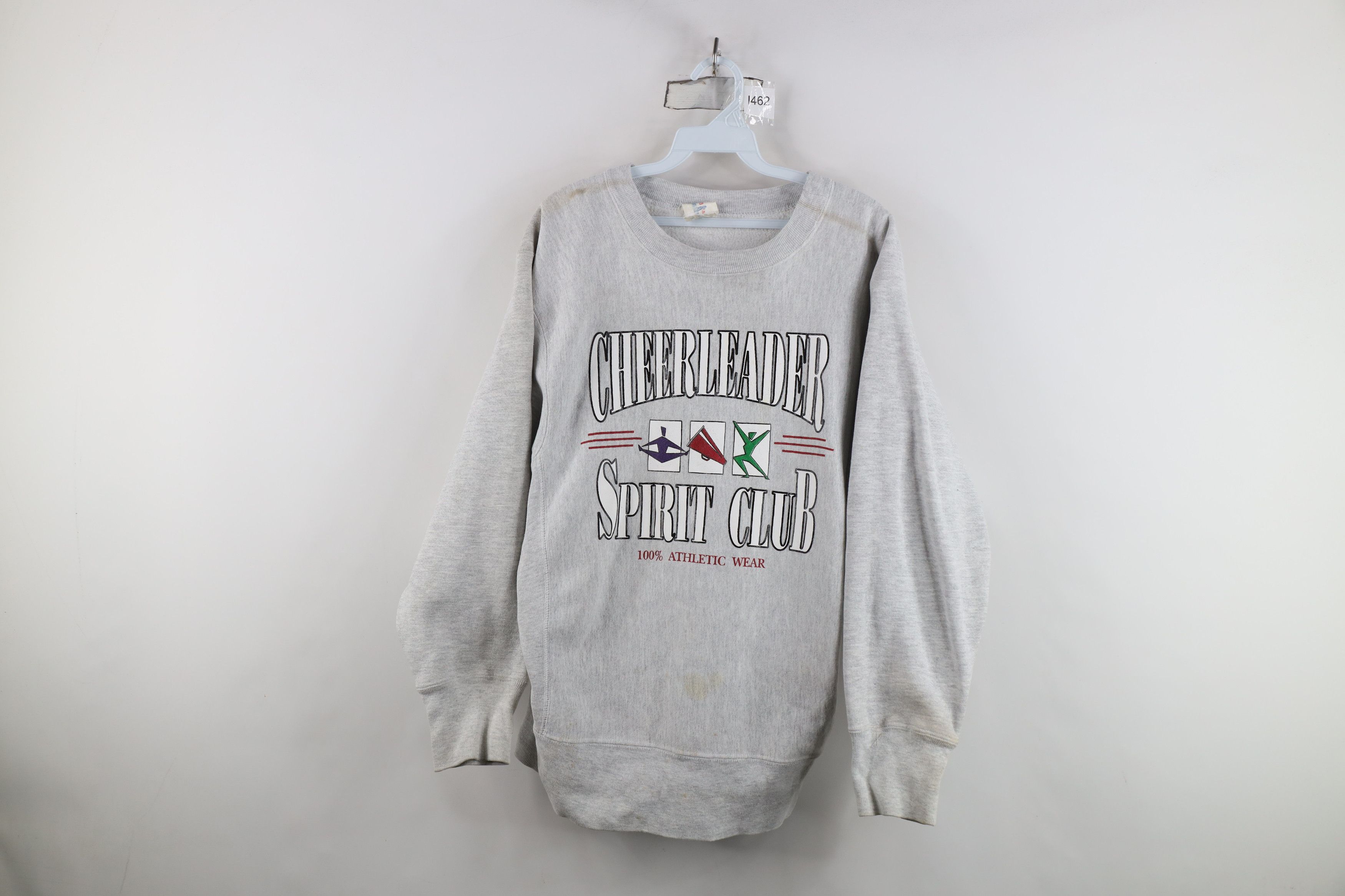 Vintage Vintage 90s Reverse Cheerleader Spirit Club Sweatshirt USA Size L / US 10 / IT 46 - 1 Thumbnail