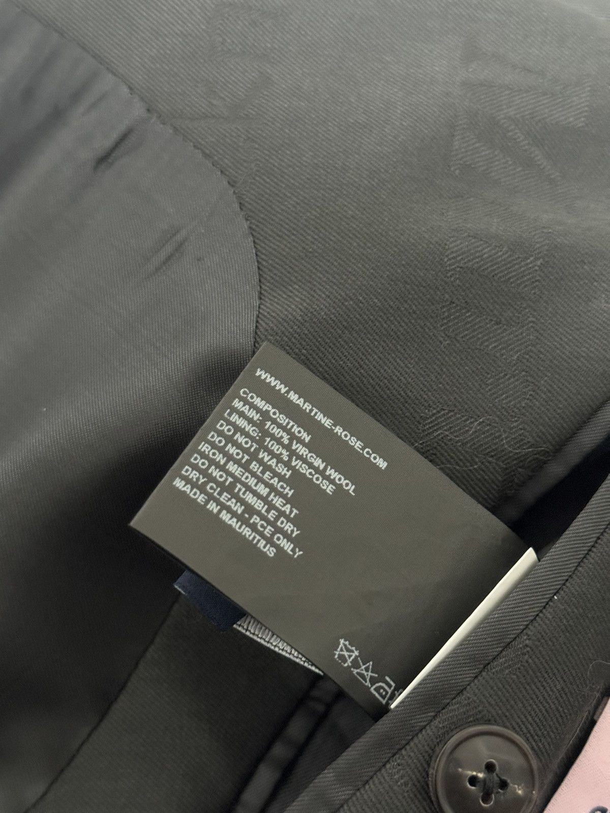 Martine Rose Grey Jacquard Blazer Size 48R - 5 Thumbnail