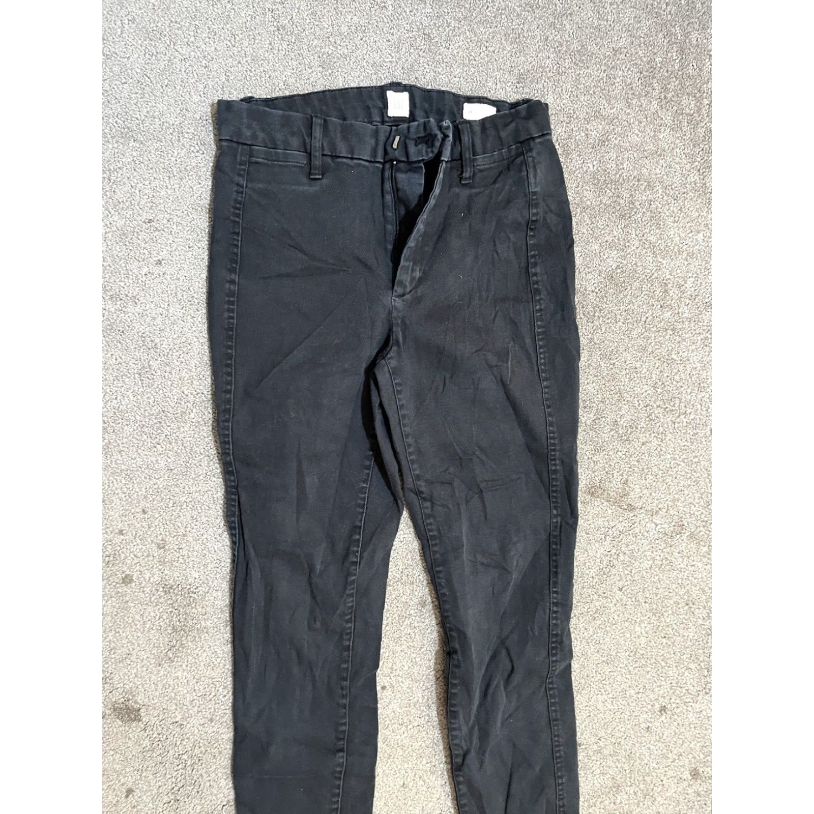 Gap Gap Pants Women Skinny Ankle Black Stretch Size 4 Denim Cotton Blend Regular Inseam 25 in Pants Women Size 27" / US 4 / IT 40 - 2 Thumbnail