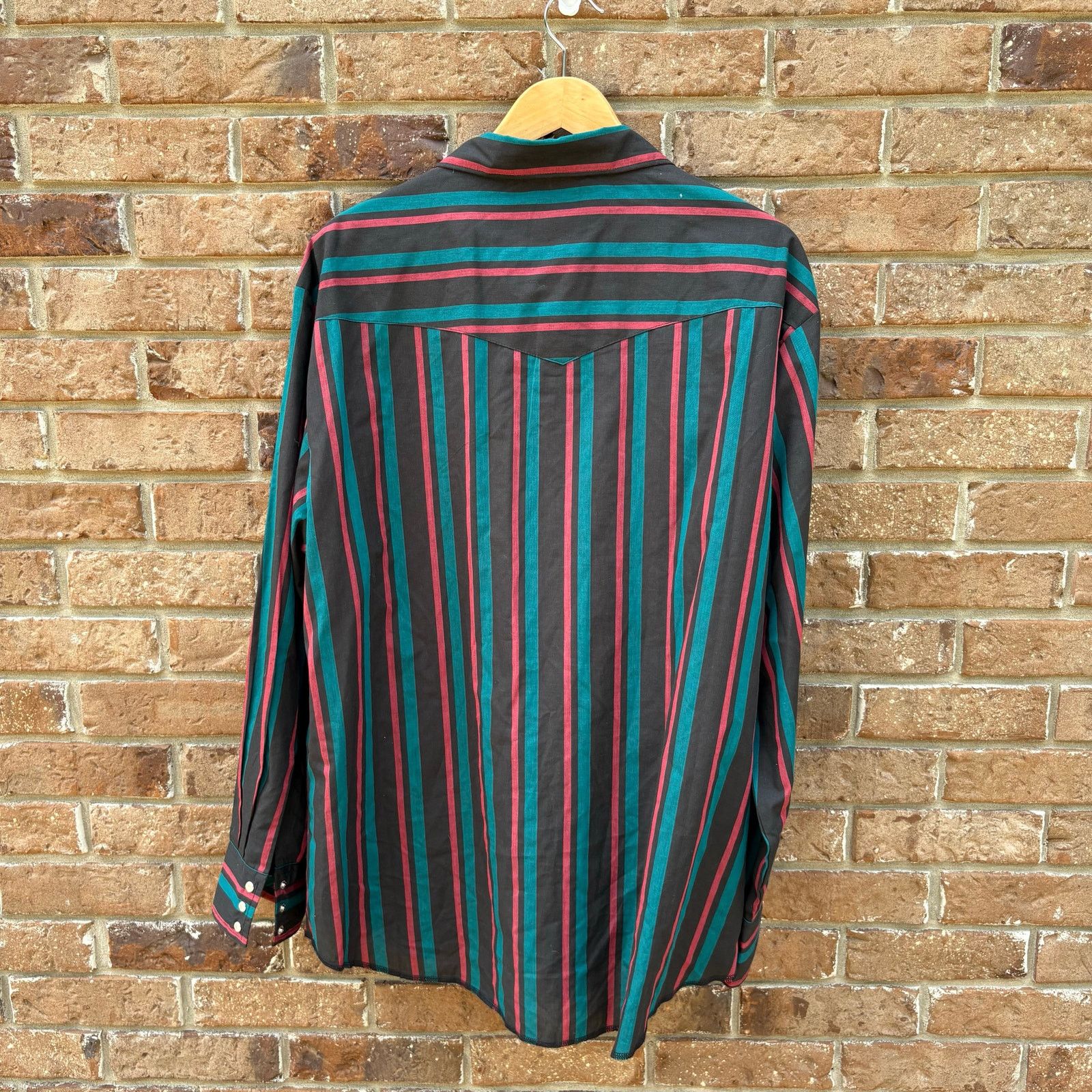 Wrangler Vintage 90s Rustler Wrangler Pearl Snap Shirt XXL Size US XL / EU 56 / 4 - 3 Thumbnail