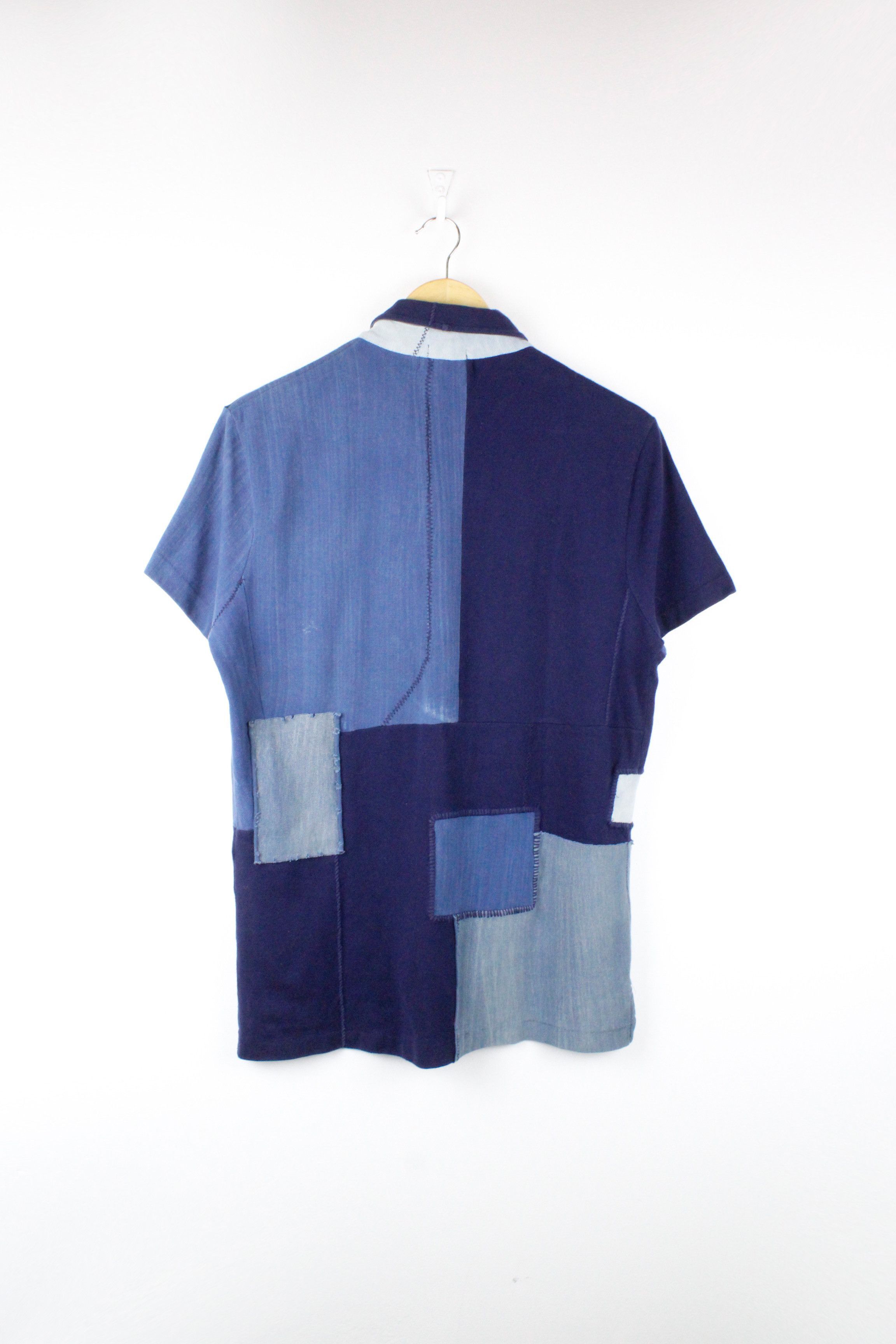 Polo Ralph Lauren Polo Ralph Lauren Logo Indigo Boro Patchwork Polo Shirt Size US M / EU 48-50 / 2 - 6 Thumbnail
