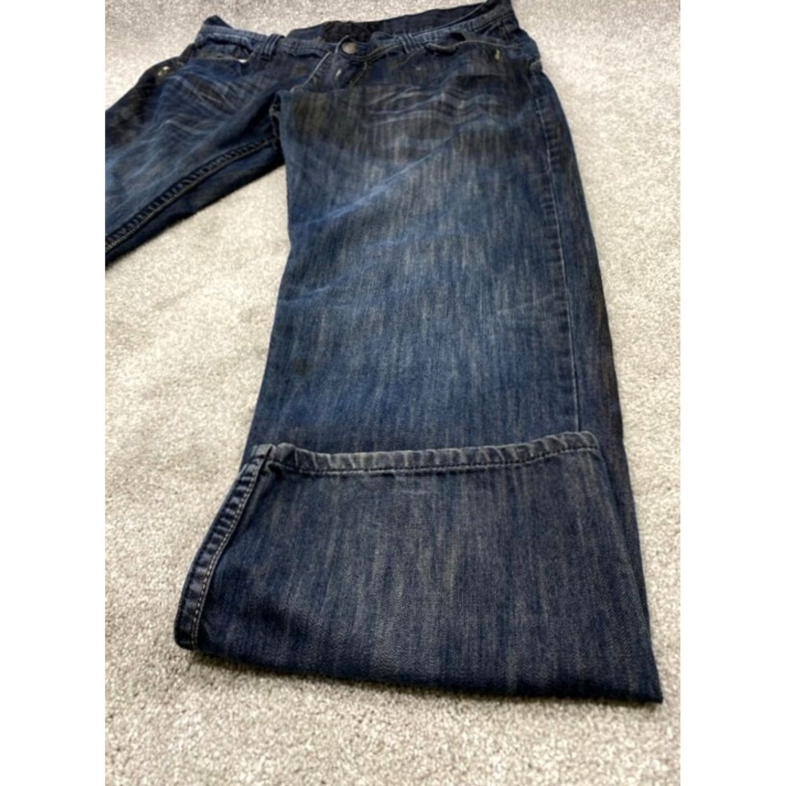 Our Legacy Legacy Jeans Mens 38x32 Blue Denim Straight Leg Relaxed Distressed Category: Jeans, Brand: Legacy Size US 38 / EU 54 - 3 Thumbnail