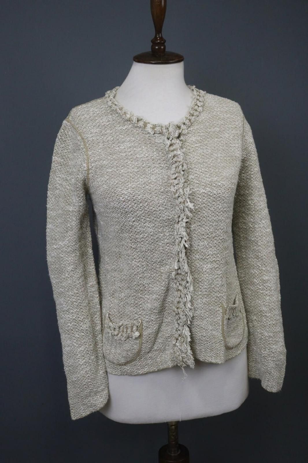 Armani Collezioni Armani Collezioni Tan Viscose Tweed Jacket Size 42 Size M / US 6-8 / IT 42-44 - 8 Thumbnail