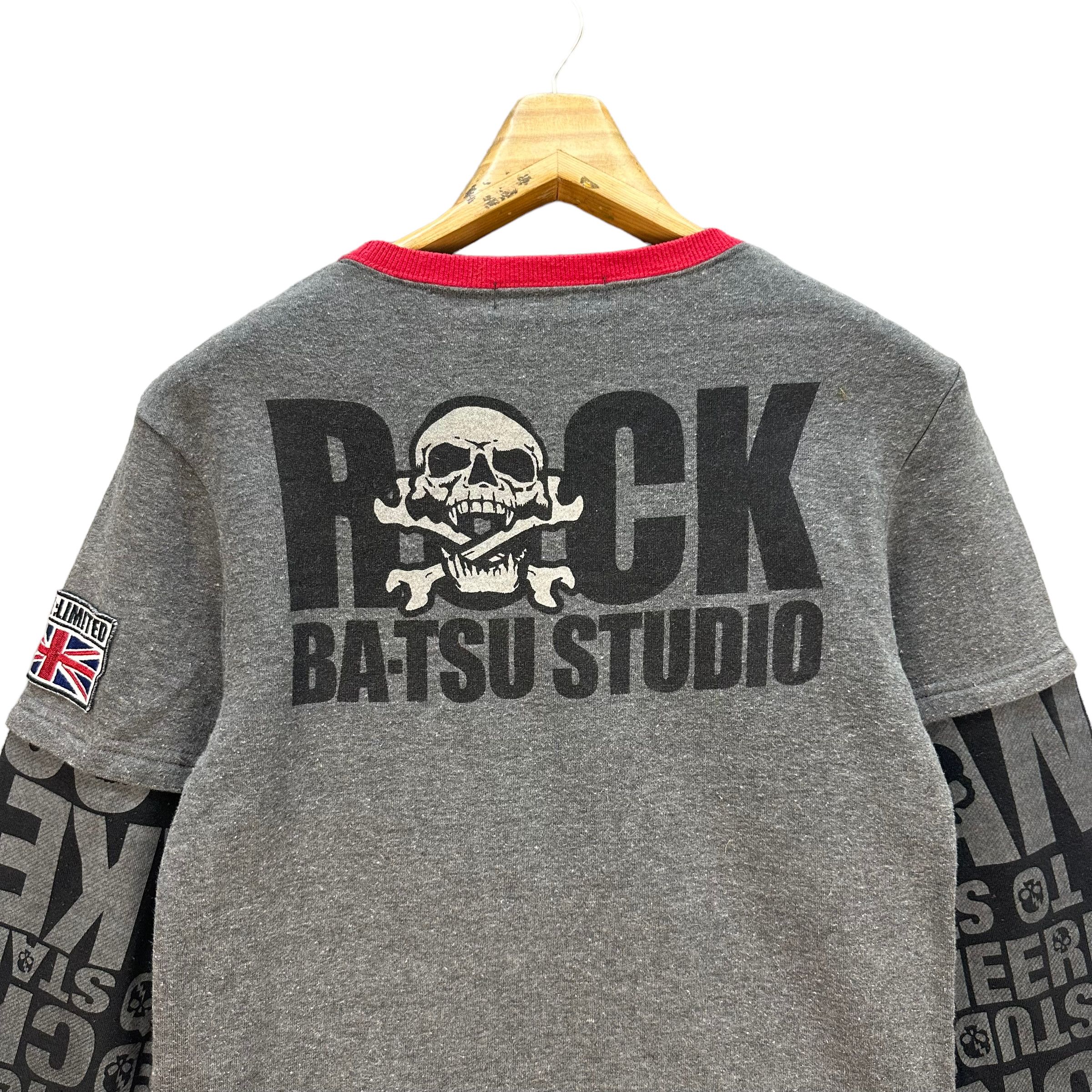 Japanese Brand BATSU STUDIO ROCK STYLE 69 LONG SLEEVE SHIRT #8050-198 Size US S / EU 44-46 / 1 - 12 Thumbnail