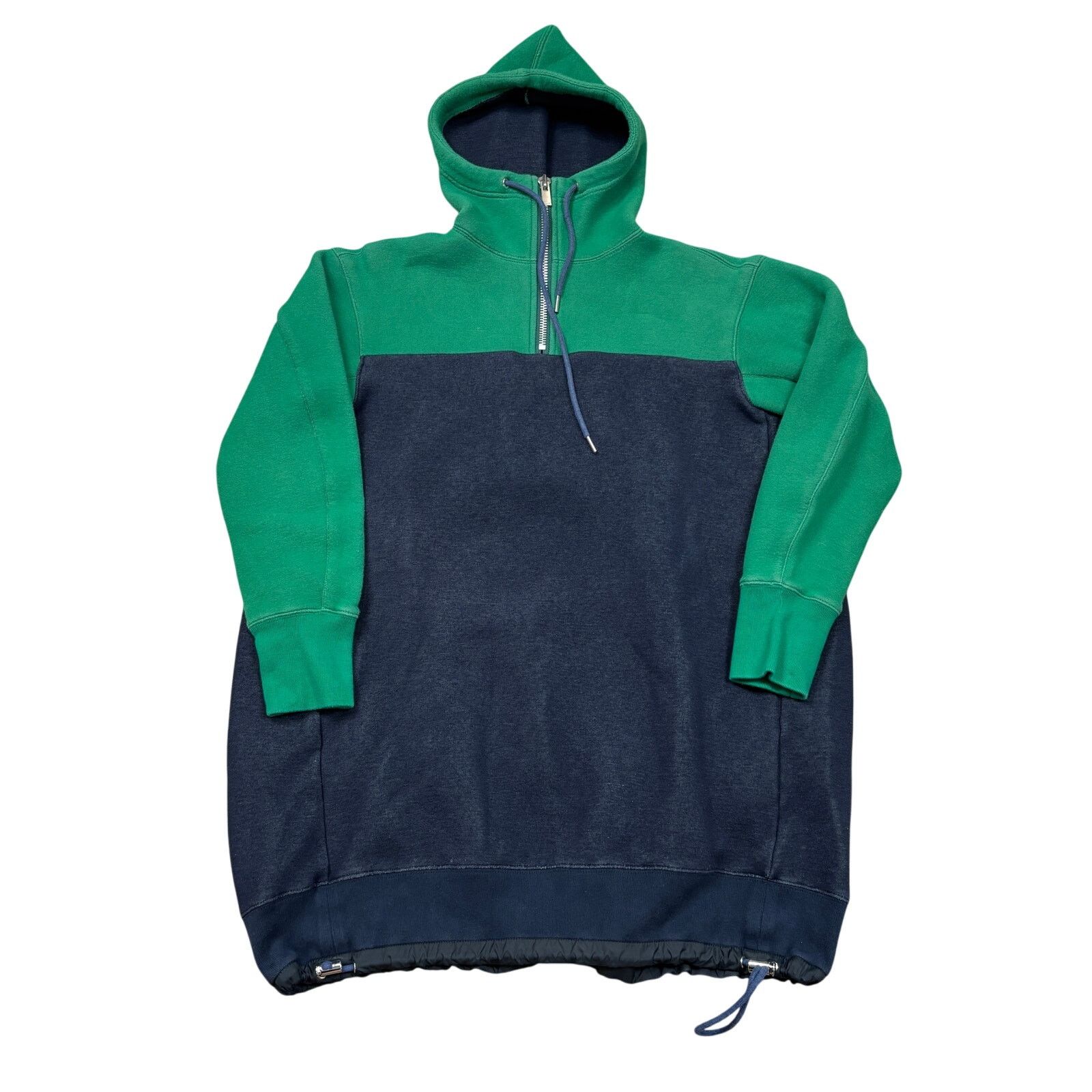 Japanese Brand × Sacai Sacai Colorblock Sponge Long Hoodie Men's 1 / Small Japan Size US S / EU 44-46 / 1 - 1 Thumbnail