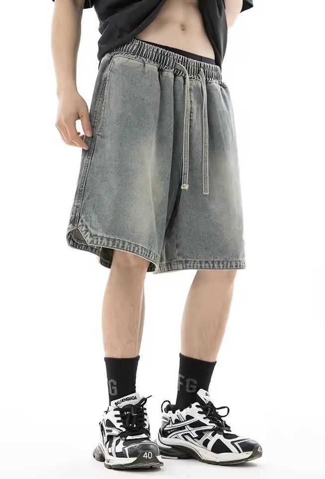 Japanese Brand × Jean denim shorts with triangular slit Size US 29 - 4 Thumbnail