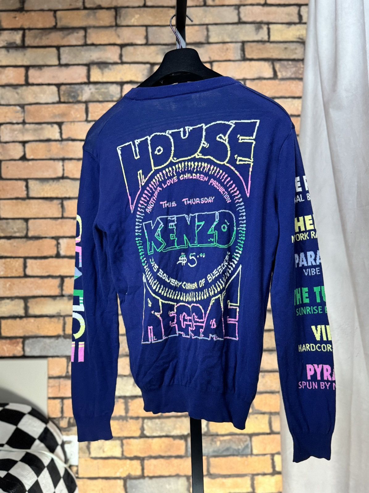 Kenzo $421 KNITWEAR SWEATER REGGAE GRAFFITI GRAPHIC FONTS NIGO Size US M / EU 48-50 / 2 - 2 Thumbnail