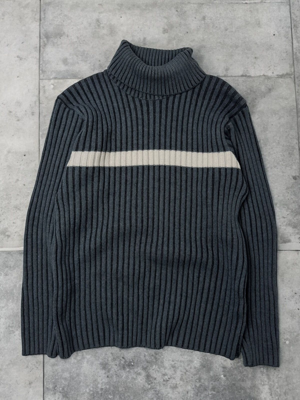 Vintage Vintage avant garde ribbed sweater knit y2k if6was9 skater Size US S / EU 44-46 / 1 - 1 Thumbnail