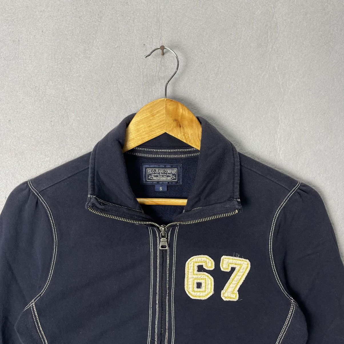 Polo Ralph Lauren Vintage Polo Jeans Co. Ralph Lauren “67” Zip-Up Sweatshirt Size S / US 4 / IT 40 - 2 Thumbnail