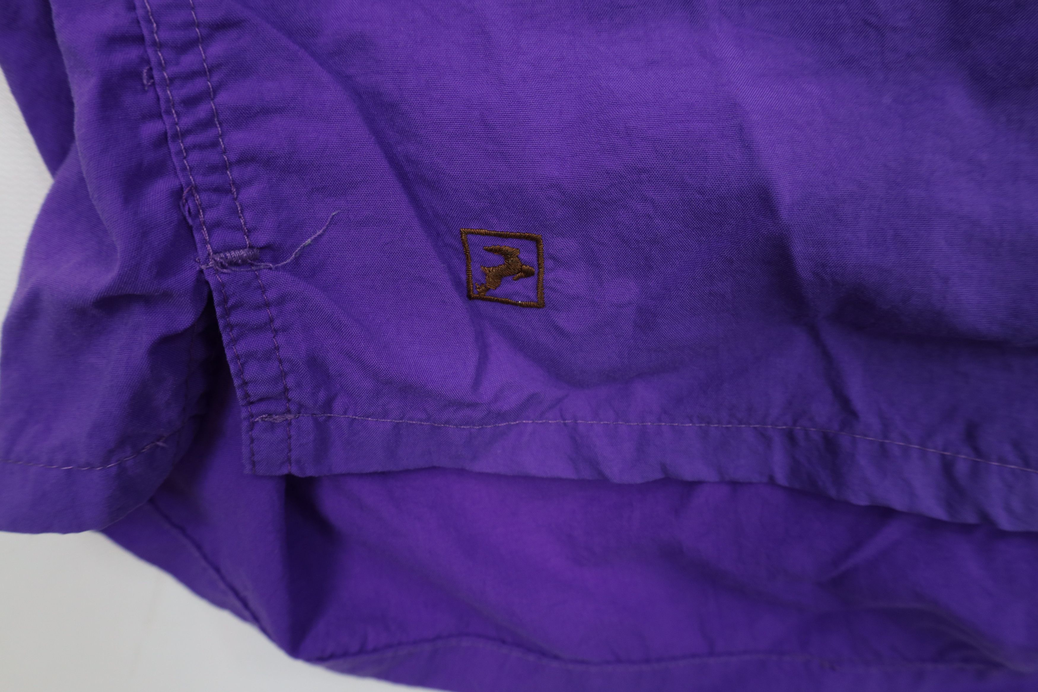 Vintage Vintage 90s Streetwear Above Knee Shorts Baggies Purple Size US 34 / EU 50 - 9 Thumbnail
