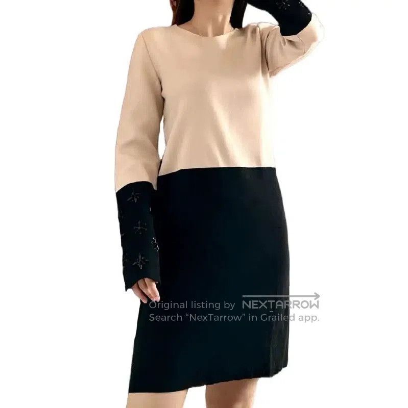 Dior Dior Color Block Long Sleeve Dress for Women . Size M / US 6-8 / IT 42-44 - 1 Thumbnail