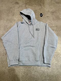 Nike Stussy NRG Pullover Hoodie - Dark Grey Heather Size XL Stüssy