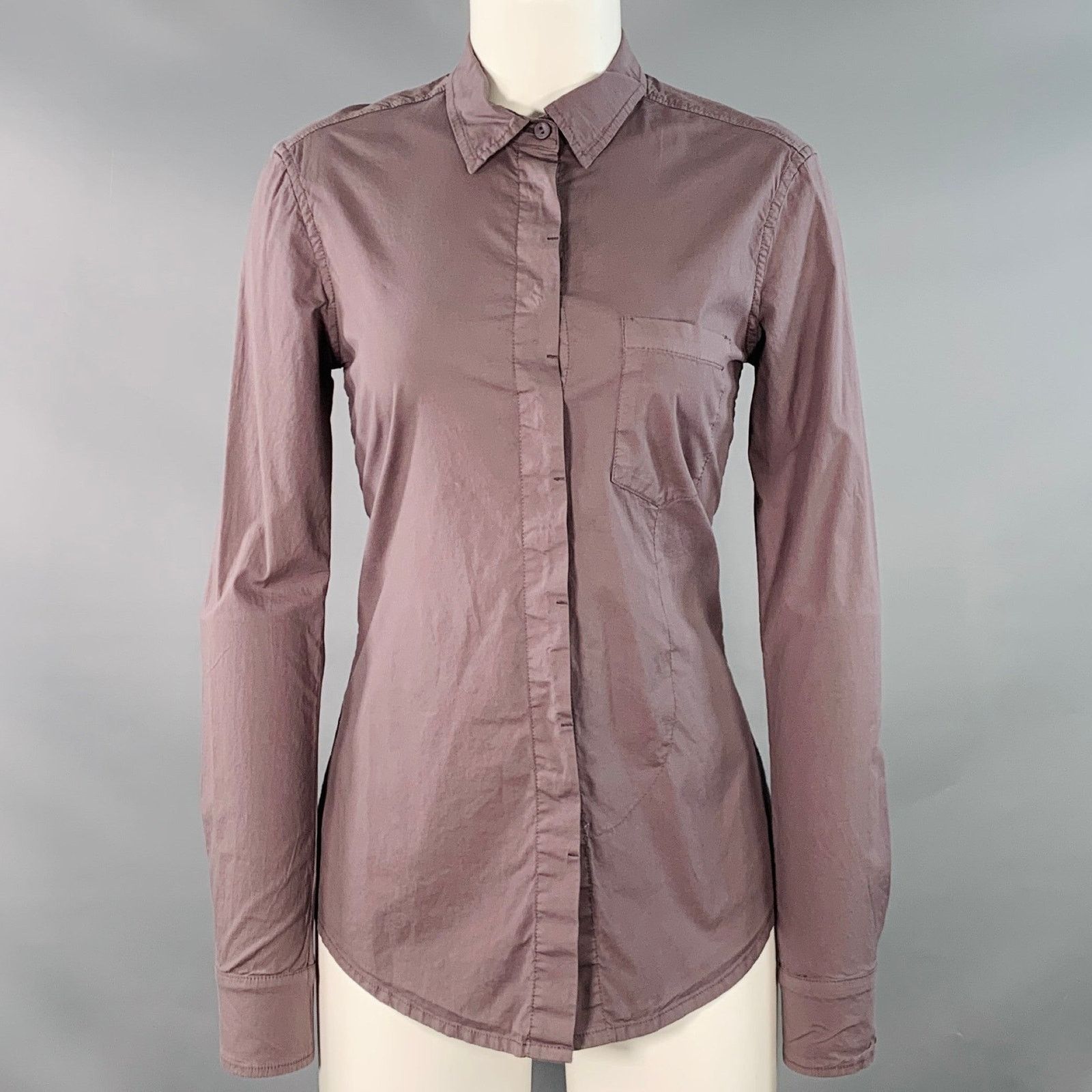 Other KRISTENSEN DU NORD Brown Cotton Blend One Pocket Casual Top Size S / US 4 / IT 40 - 1 Thumbnail