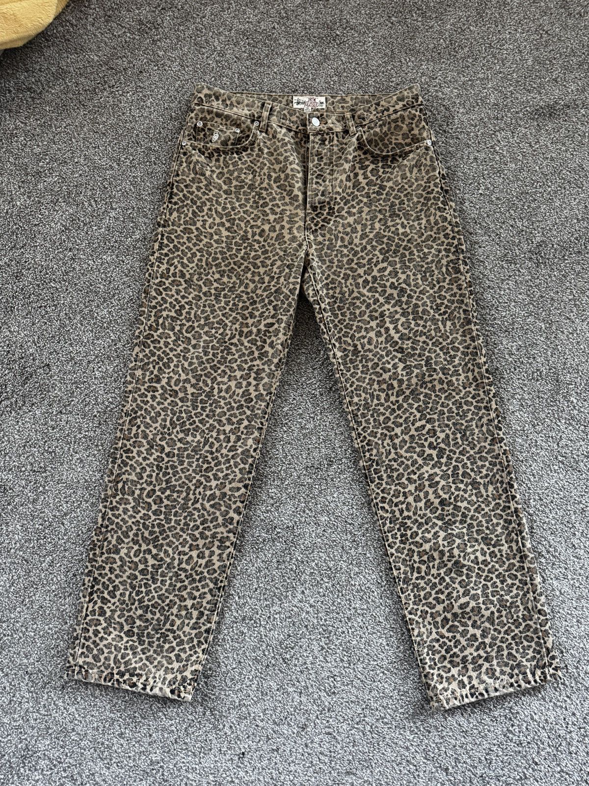 30] STUSSY DENIM WORK SHORT LEOPARD Buy Stussy New Classic Jean