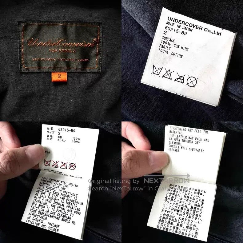 Undercover Undercover Band Zipper Biker Patchwork Leather Jacket i Size US M / EU 48-50 / 2 - 7 Thumbnail
