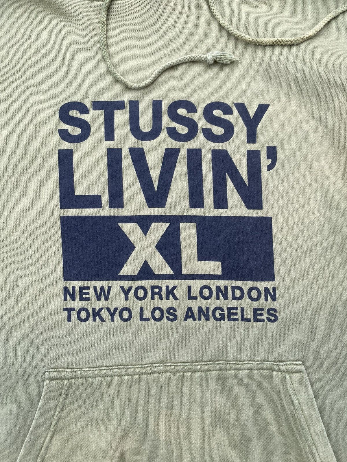 Stussy × Vintage 90’s STUSSY RARE MULTI LOGO Y2K RETRO HOODIE Size US M / EU 48-50 / 2 - 5 Thumbnail