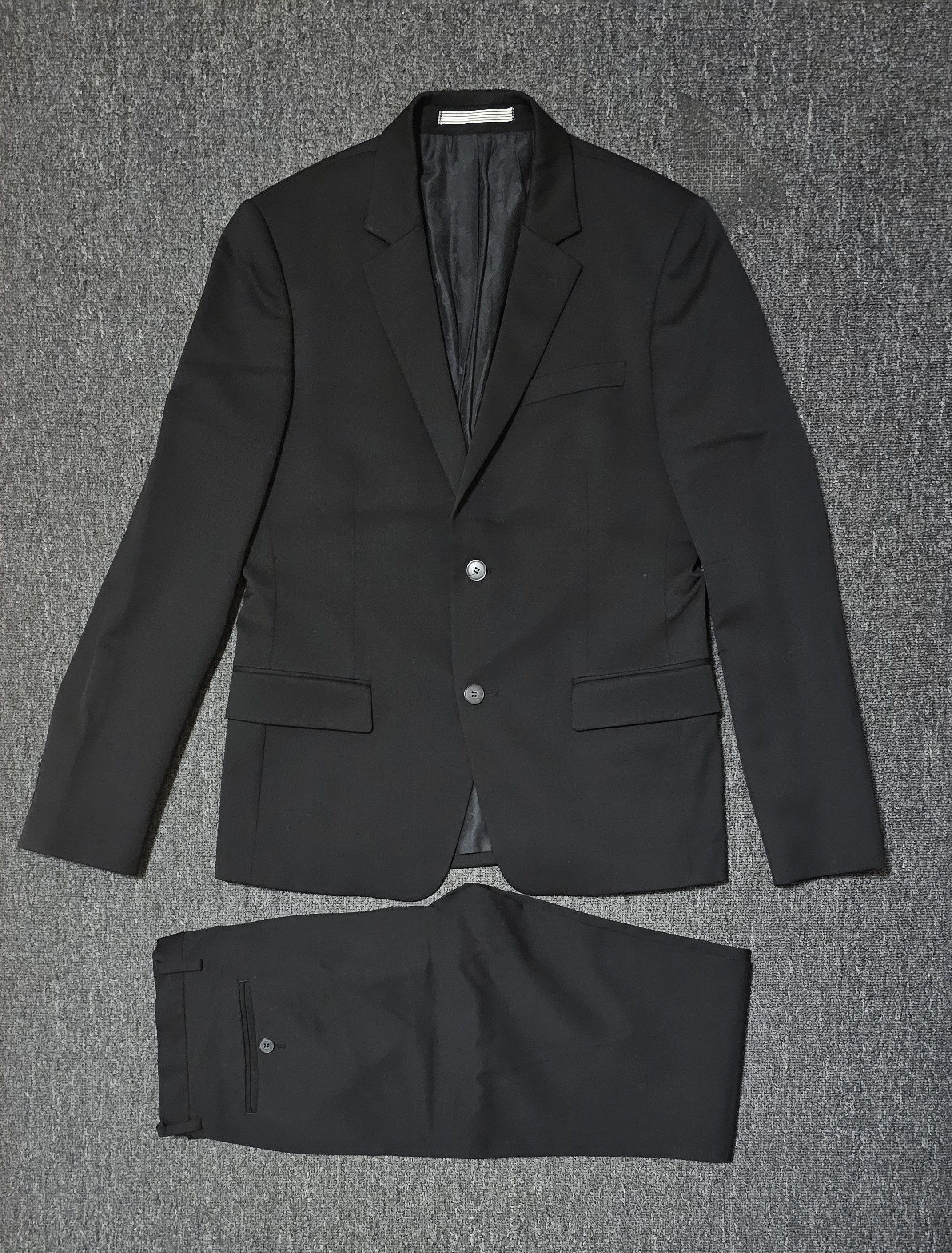 Kenzo Kenzo men's wool black suits size 48 like new Size 48R - 1 Thumbnail