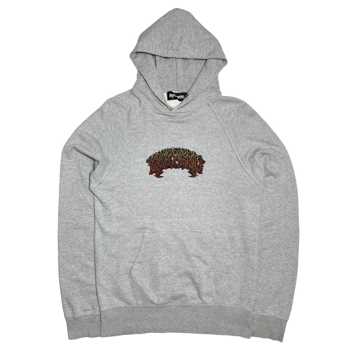image of Hysteric Glamour Logo Hoodie in Grey, Men's (Size Medium)