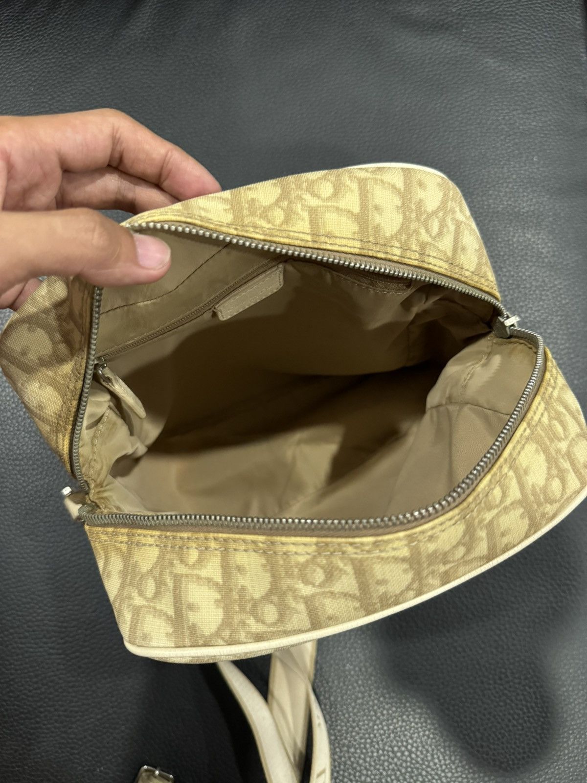 Dior Dior Vintage Beige Flower Trotter Oblique Monogram (2004) Size ONE SIZE - 14 Thumbnail