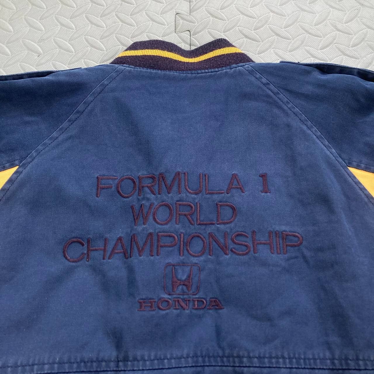 Vintage F1 Honda Championship Quilted Racing Bomber Jacket Size US L / EU 52-54 / 3 - 12 Thumbnail