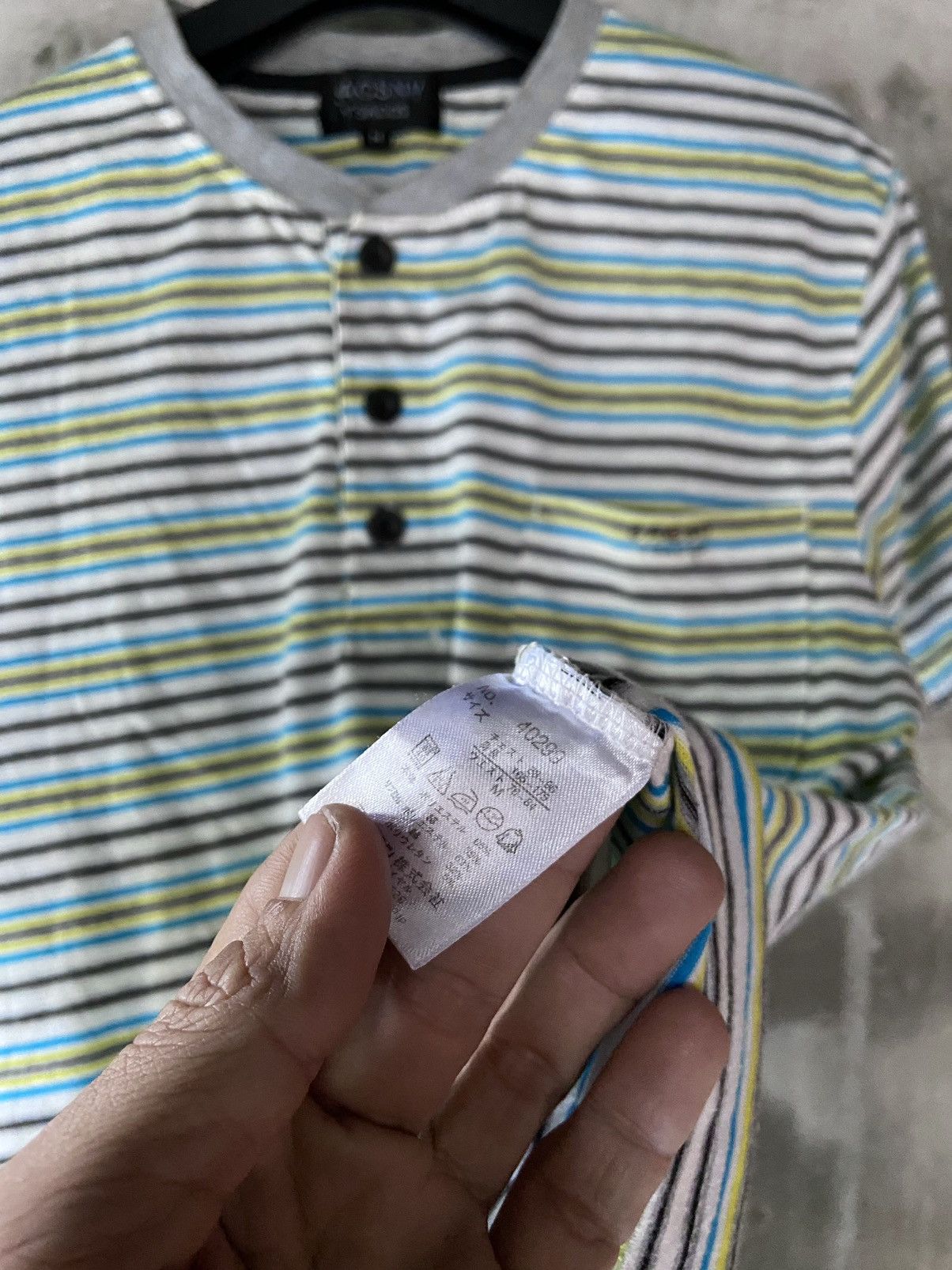 Japanese Brand THE BEATLES KNIT 2 IN 1 SACSNY STRIPED TEE Size US M / EU 48-50 / 2 - 15 Thumbnail