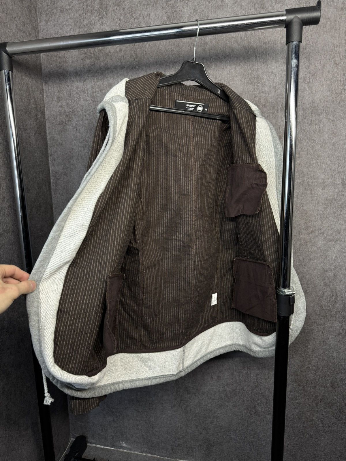 Japanese Brand Archival Hooded Jacket Waraku Vintage Rare Size 38S - 7 Thumbnail