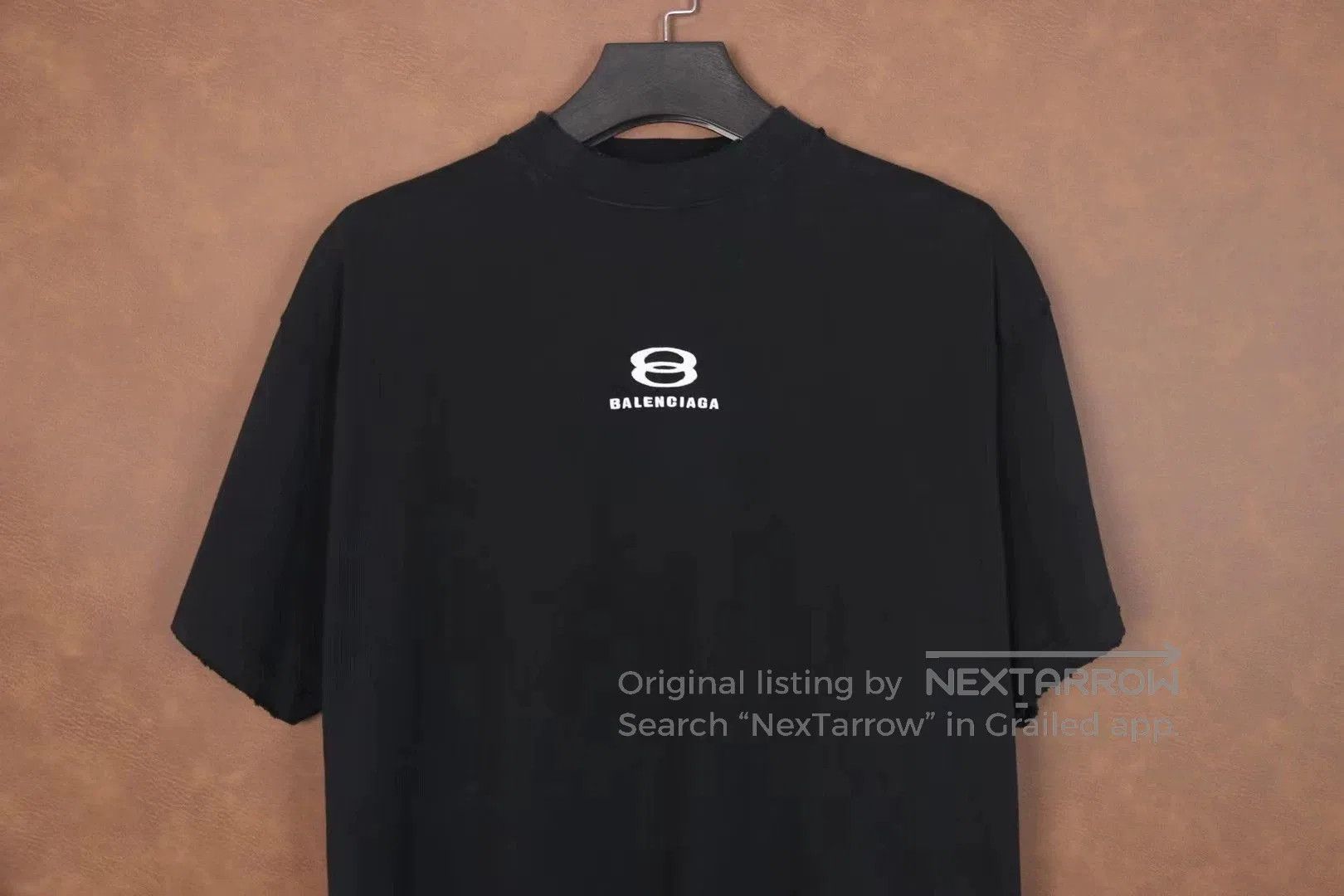 Balenciaga Balenciaga Black Distressed Hem Short-Sleeve T-Shirt. Size US M / EU 48-50 / 2 - 2 Thumbnail