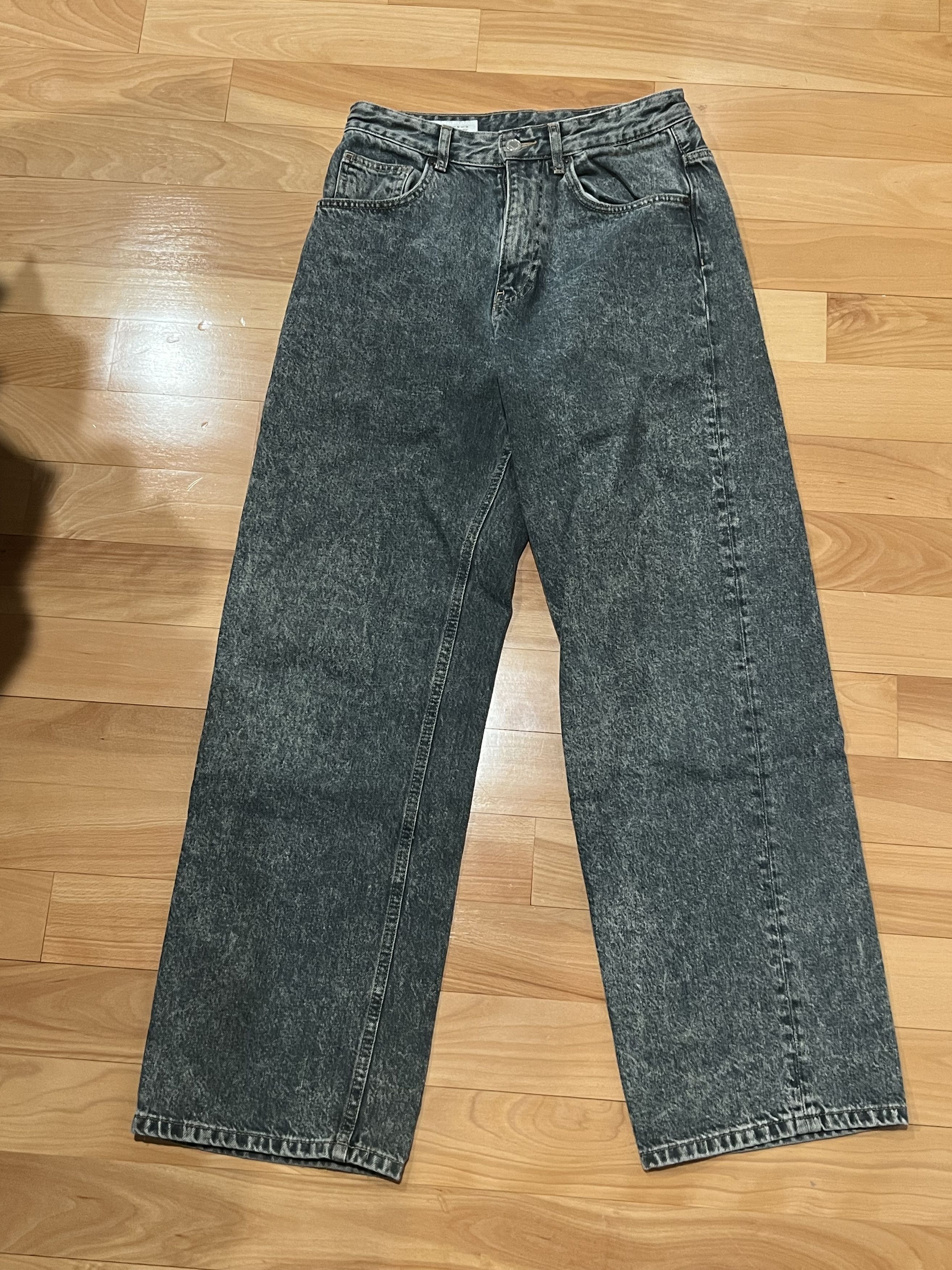 Zara Zara Men's Baggy Fit Geometric Scratch Effect Jeans Size US 28 / EU 44 - 1 Thumbnail