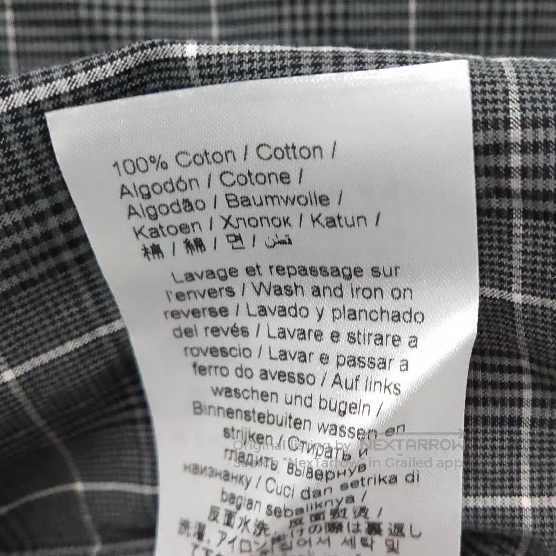 Kenzo Kenzo Gray Plaid Cotton Logo Shirt S. Size US L / EU 52-54 / 3 - 8 Thumbnail