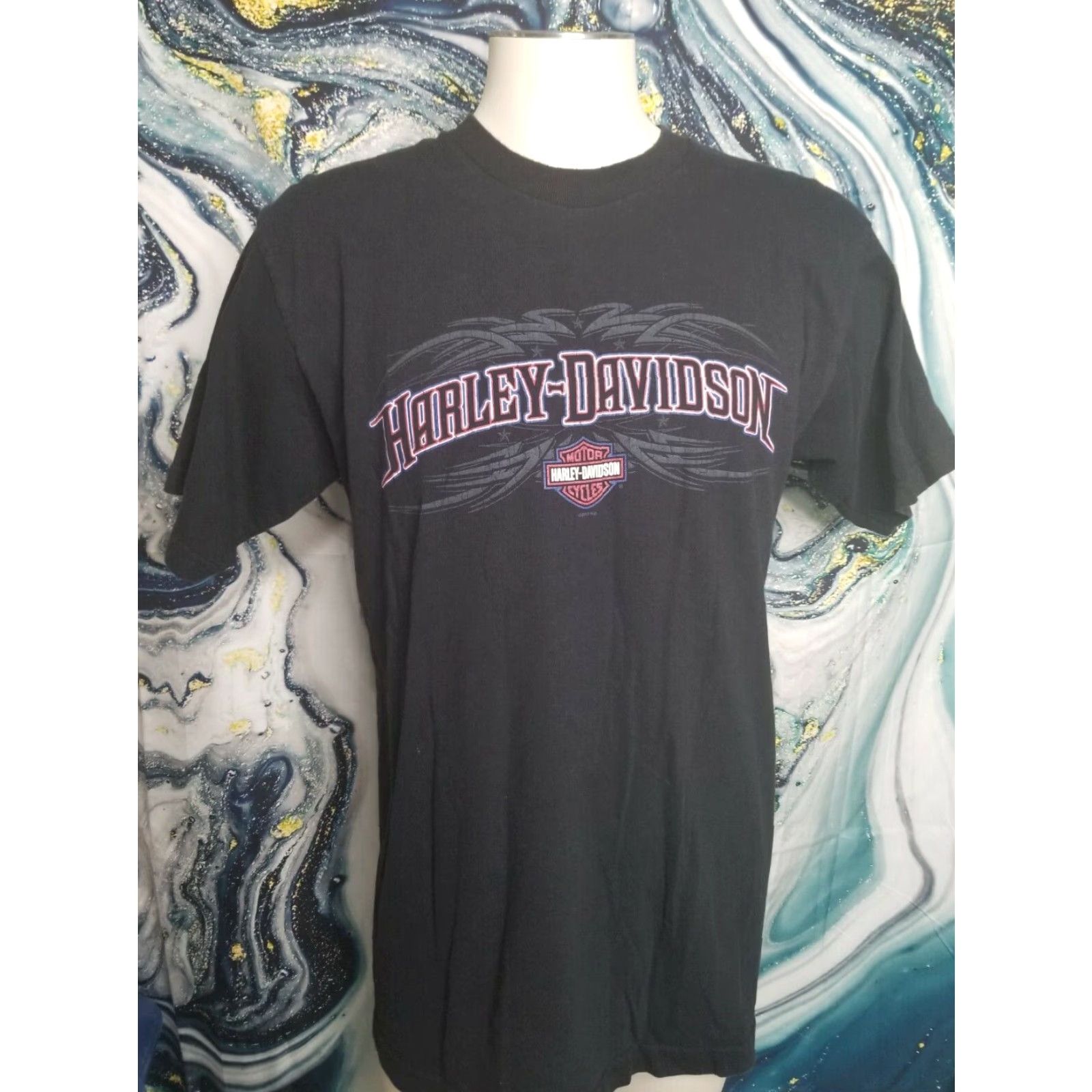 Harley Davidson Harley Davidson Mens Colonial L Black T Shirt 2006 Prince George VA Graphic Print Size US L / EU 52-54 / 3 - 2 Thumbnail