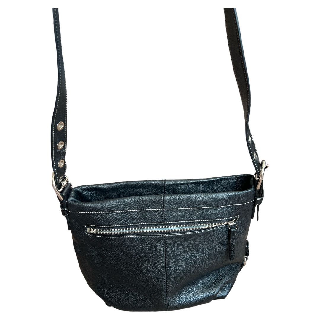 Coach COACH Black Leather Convertible (Shoulder or Sling) Bag Size ONE SIZE - 7 Thumbnail