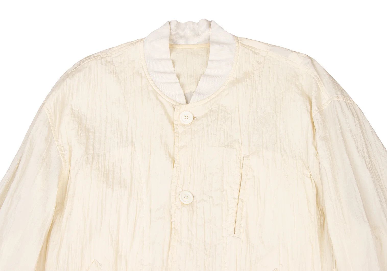 Issey Miyake Wrinkled Pleats Blouson in Cream M Size US M / EU 48-50 / 2 - 2 Thumbnail