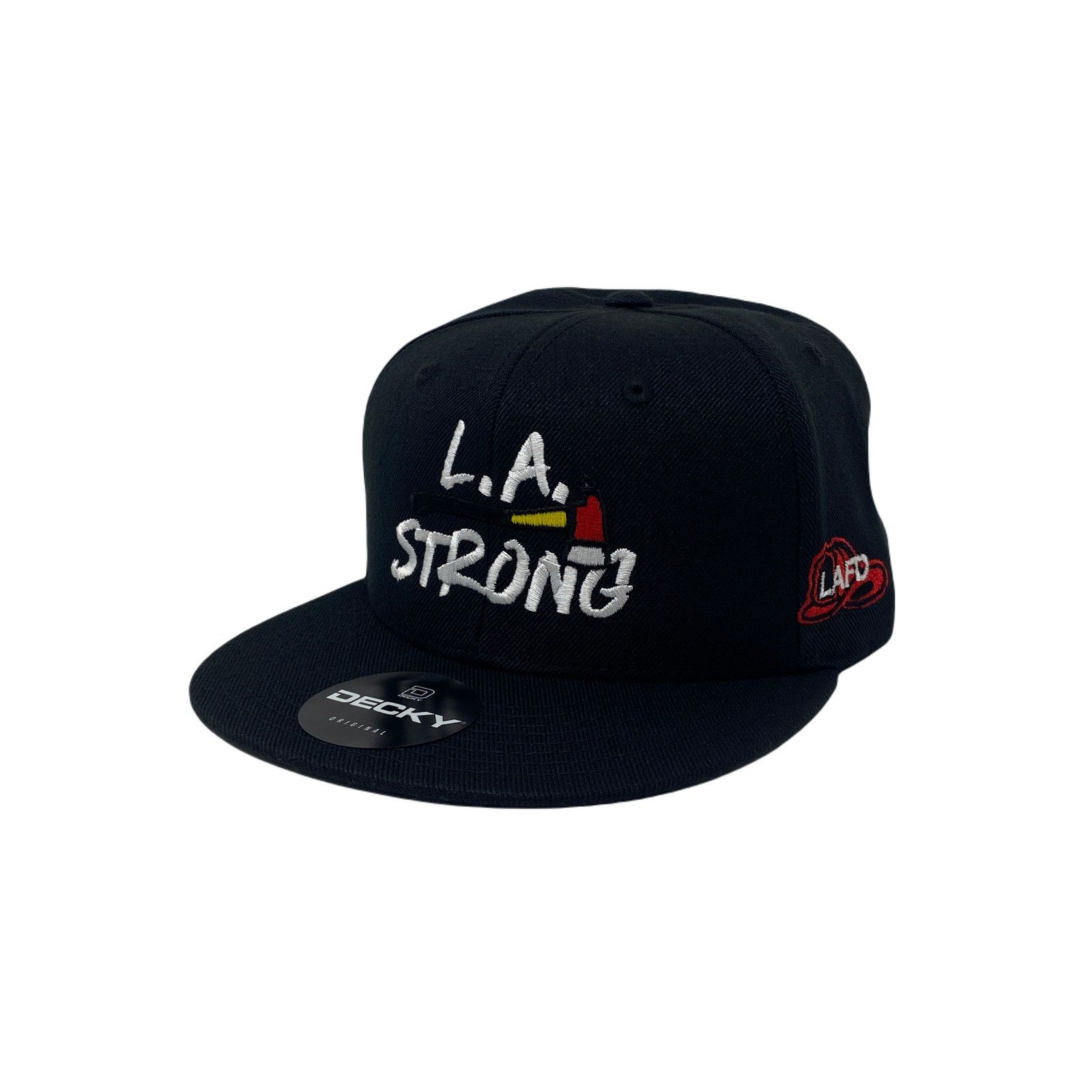 Other Los Angeles LA Strong Fire Rescue Axe Snapback Hat All Black Size ONE SIZE - 2 Thumbnail