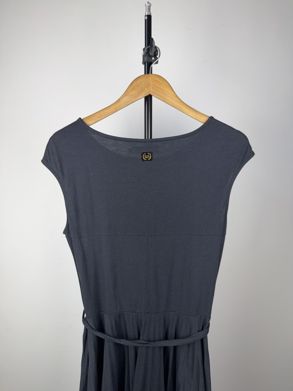 Burberry Vintage 00s Luxury Thomas Burberry Blue Sexy Dress Retro Size M / US 6-8 / IT 42-44 - 7 Thumbnail