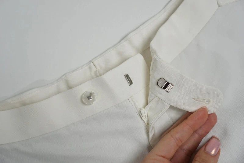 Suitsupply Men Suitsupply Havana Jetted Unlined Offwhite Cotton UK/US38 Size 38R - 9 Thumbnail