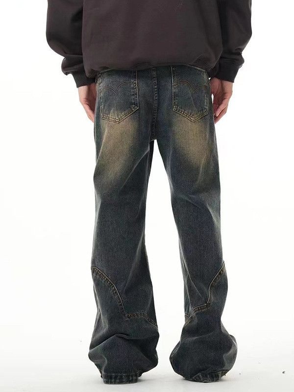 Japanese Brand American distressed deconstructed split casual flared jeans Size US 32 / EU 48 - 4 Thumbnail