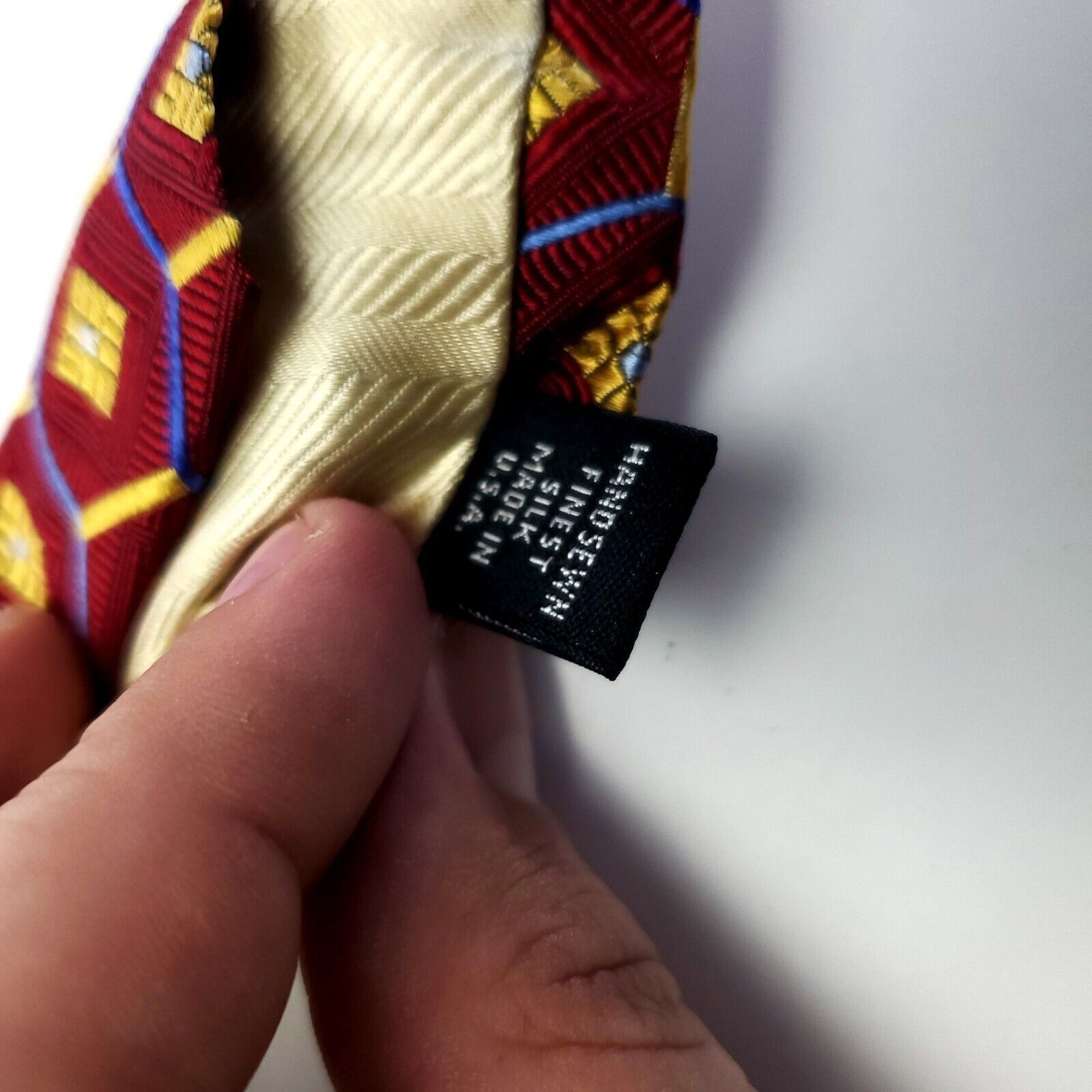 Robert Talbott Robert Talbott Estate Red Woven Geometric Wide Silk Tie Size ONE SIZE - 6 Thumbnail