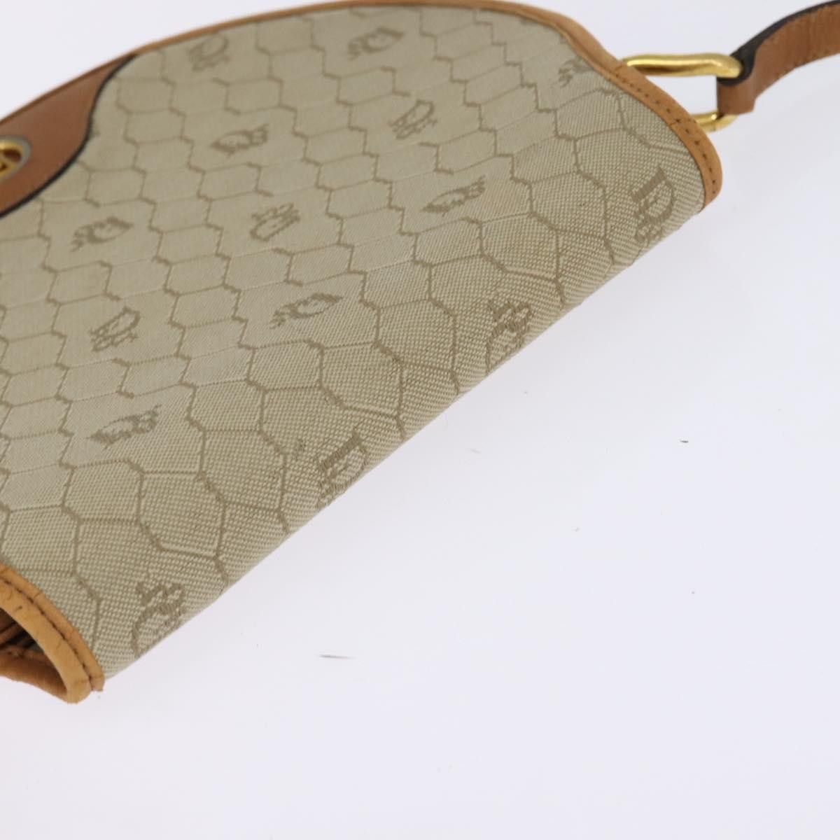 Dior DIOR Honeycomb Canvas Shoulder Bag Pvc Beige Gold Size ONE SIZE - 6 Thumbnail