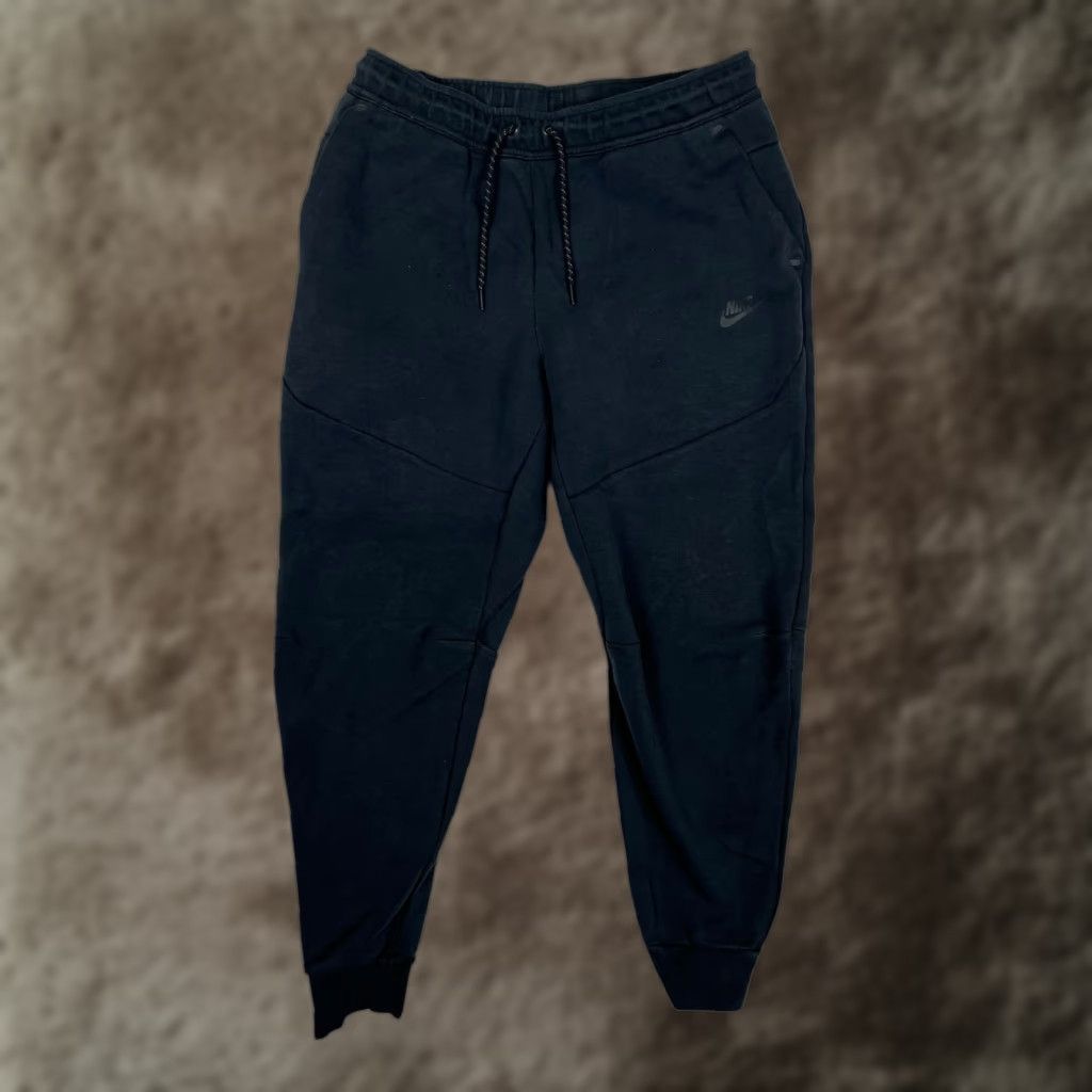 Nike Nike Tech Fleece Sweatpants Mens Large Jogger Tapered Black Pockets Athletic Fleece Size US 33 - 1 Thumbnail