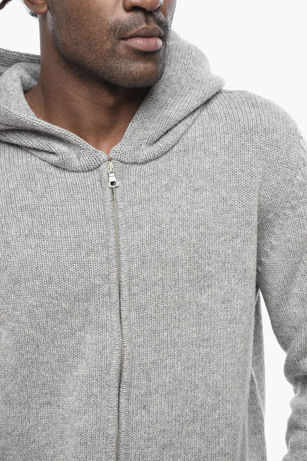 Palm Angels og1mm0326 Zip-Up Sweater in grey Size US XXL / EU 58 / 5 - 3 Thumbnail