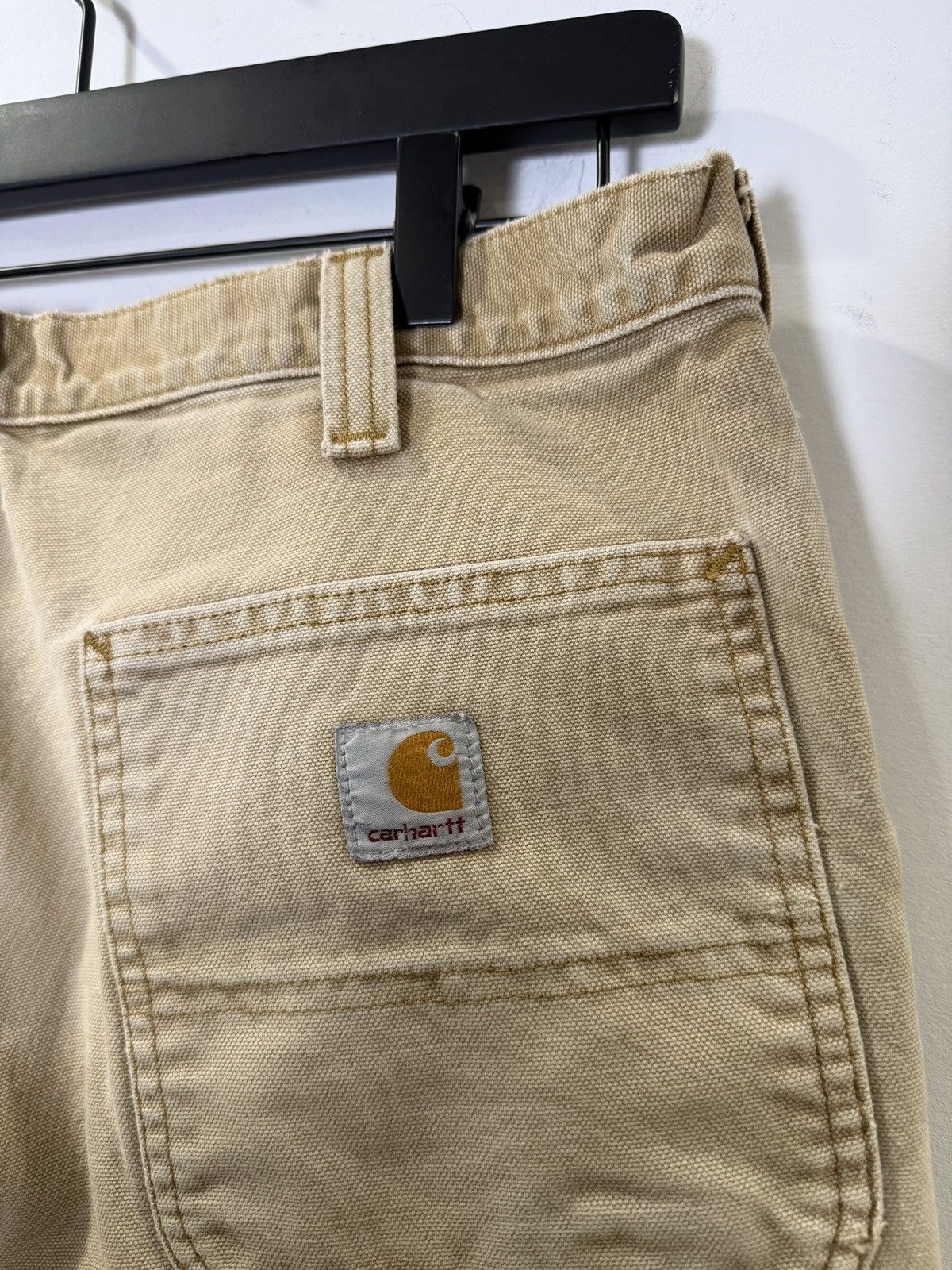 Carhartt Carhartt Relaxed Fit Double Knee Work Pants Faded Tan Size US 32 / EU 48 - 4 Thumbnail