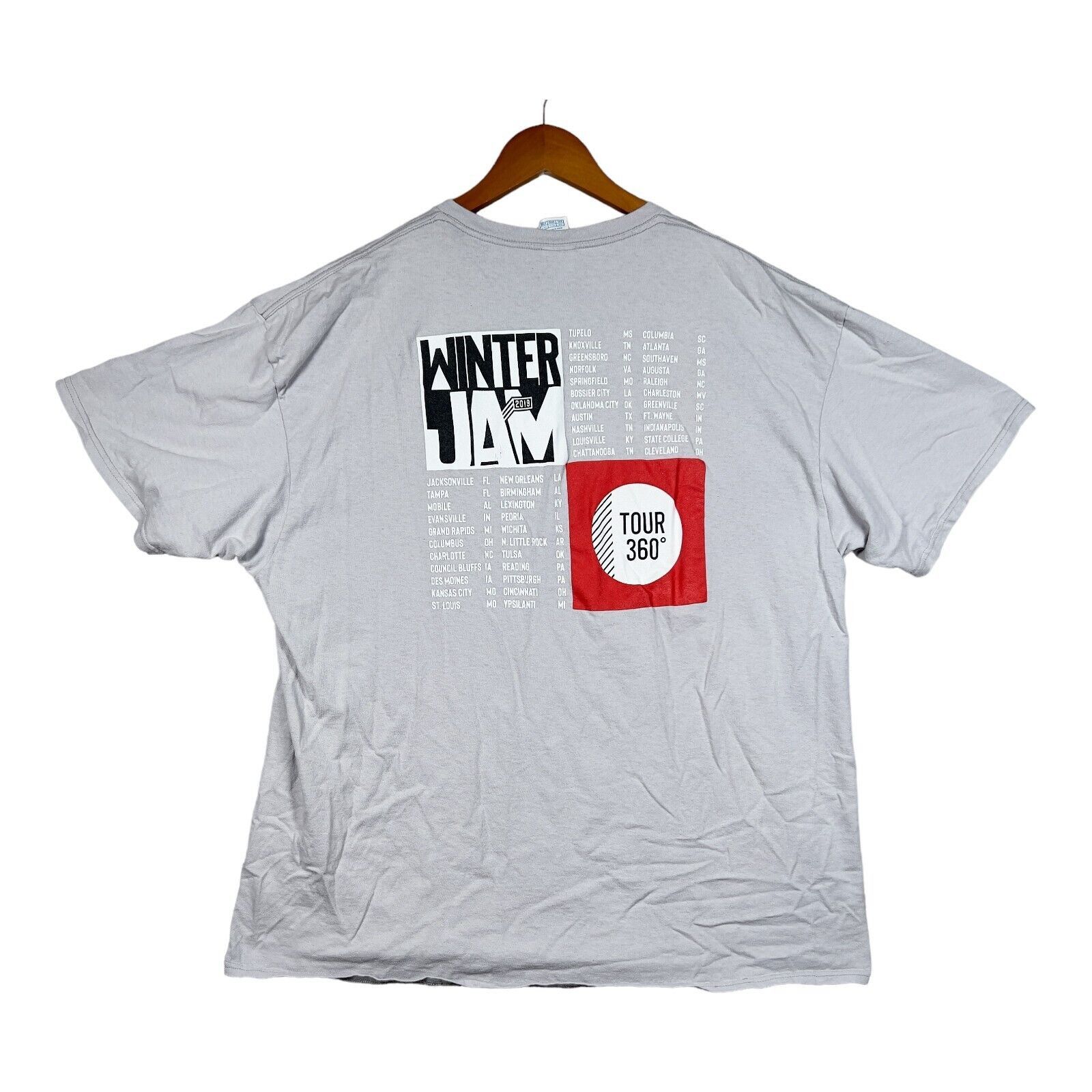 Delta Delta Gray Winter Jam Nation 2019 Festival T-Shirt Tour 360 Size US XXL / EU 58 / 5 - 2 Thumbnail