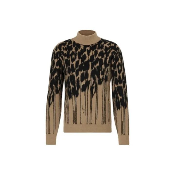 Dior Dior Dior Goat Wool Pattern Turtleneck Sweater 0079-2507 Size US S / EU 44-46 / 1 - 1 Thumbnail