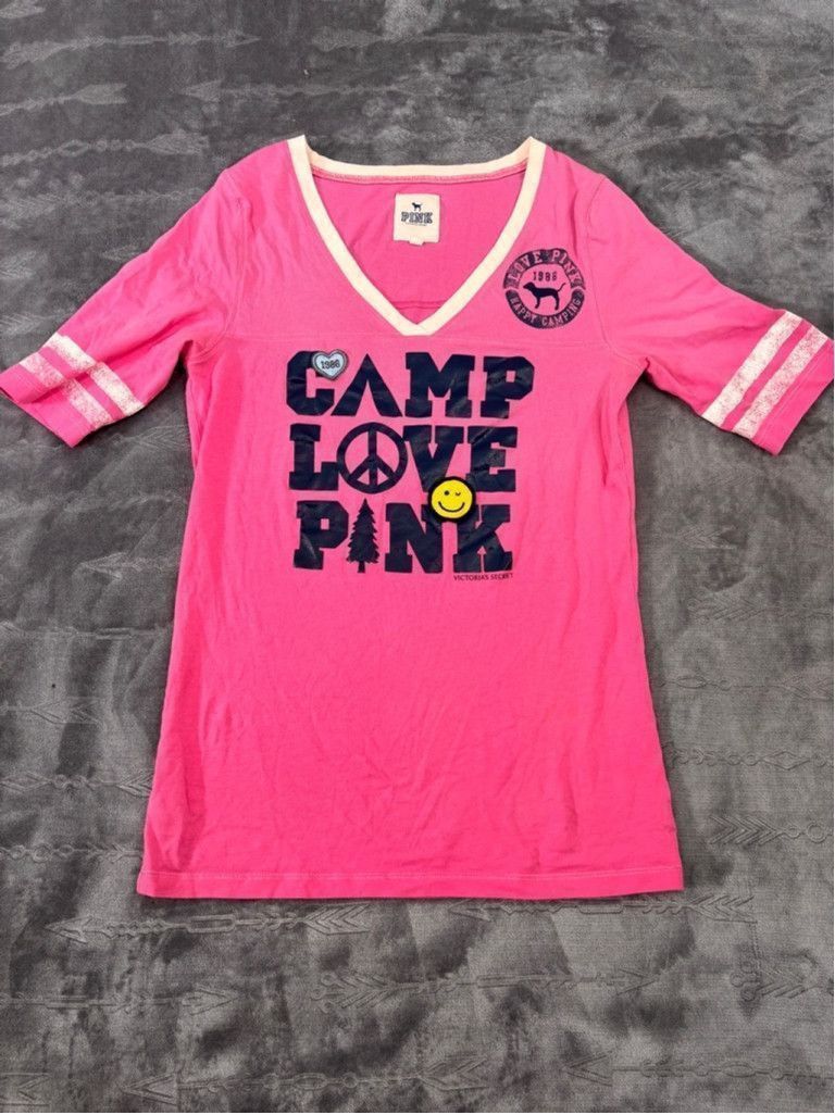 Pink Women's PINK V-neck T-Shirt, Size M, Pink Size L / US 10 / IT 46 - 2 Thumbnail