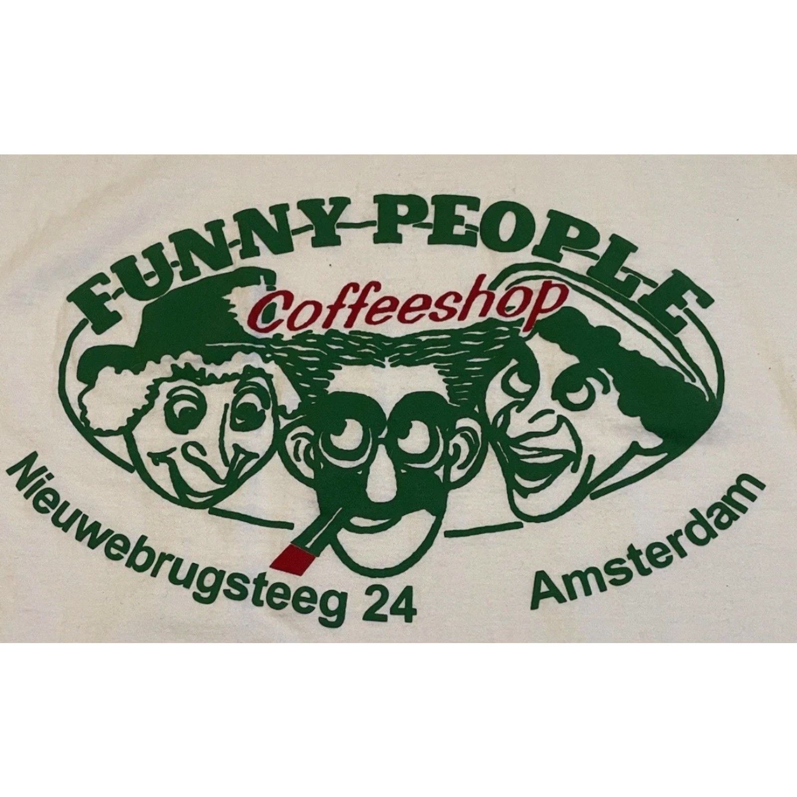 Vintage VINTAGE 90s Funny People Coffeeshop Amsterdam Cannabis Shop Shirt L White Men Short Sleeve T-Shirt Marijuana Size US L / EU 52-54 / 3 - 3 Thumbnail
