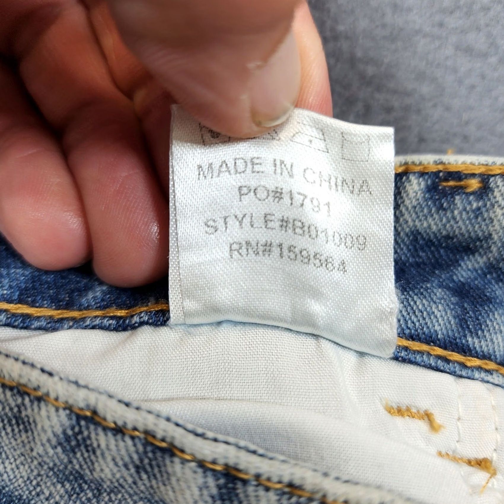 Vintage Blu Ivy Jeans Women L 30x27 Blue Acid Wash Factory Distressed Baggy 90s Y2K Womens Size 30" / US 8 / IT 44 - 5 Thumbnail